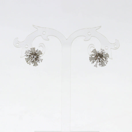 Buy Silver Petals Earrings Online
