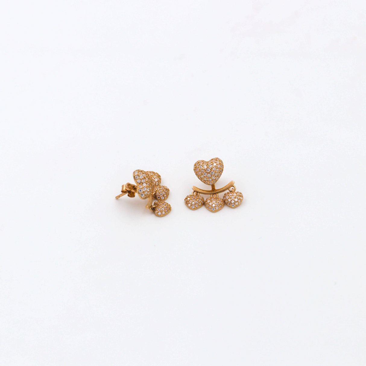 Dangling Heart Shape Earrings