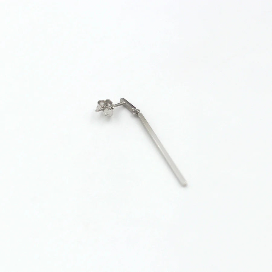 Silver Elite Bar Earrings for Womens