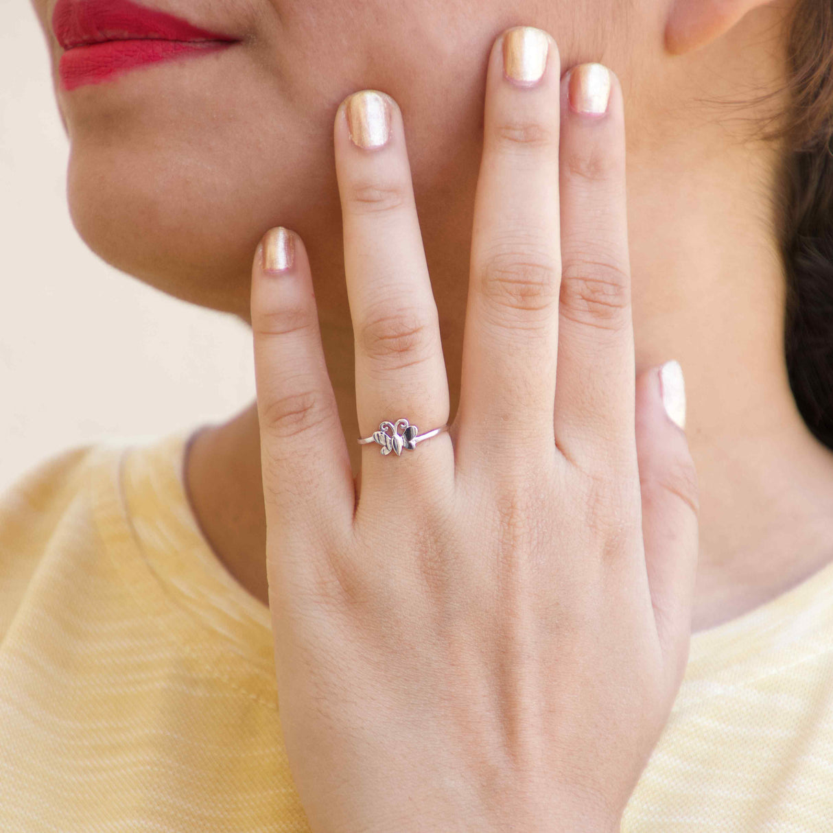 Silver Titli Elegance Ring