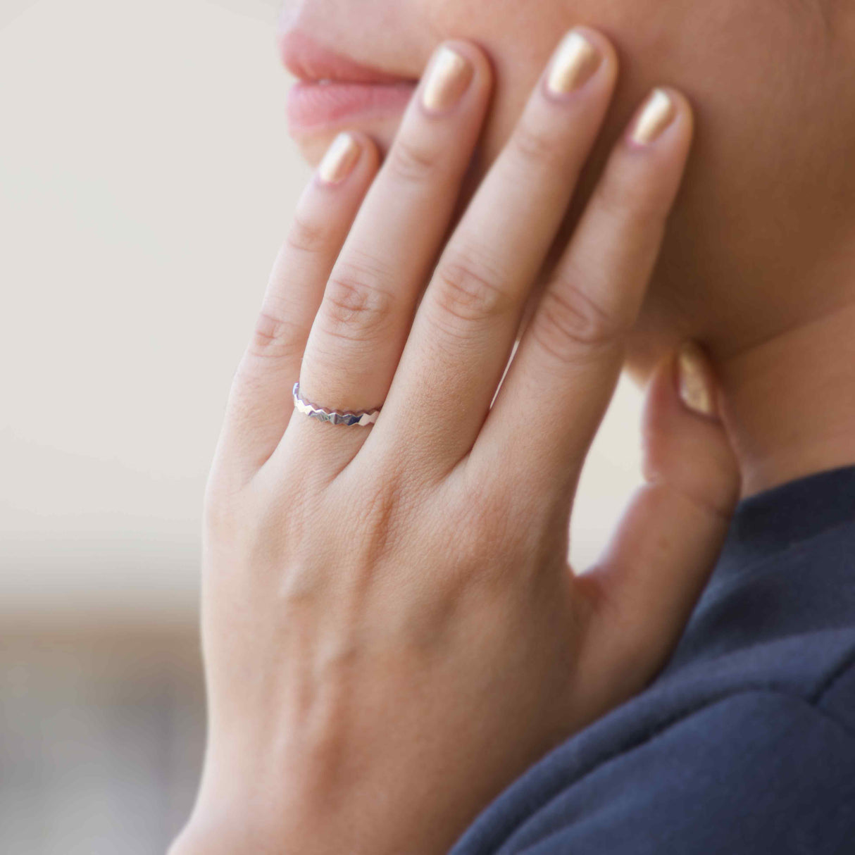 Silver Zigzag Splendor Ring