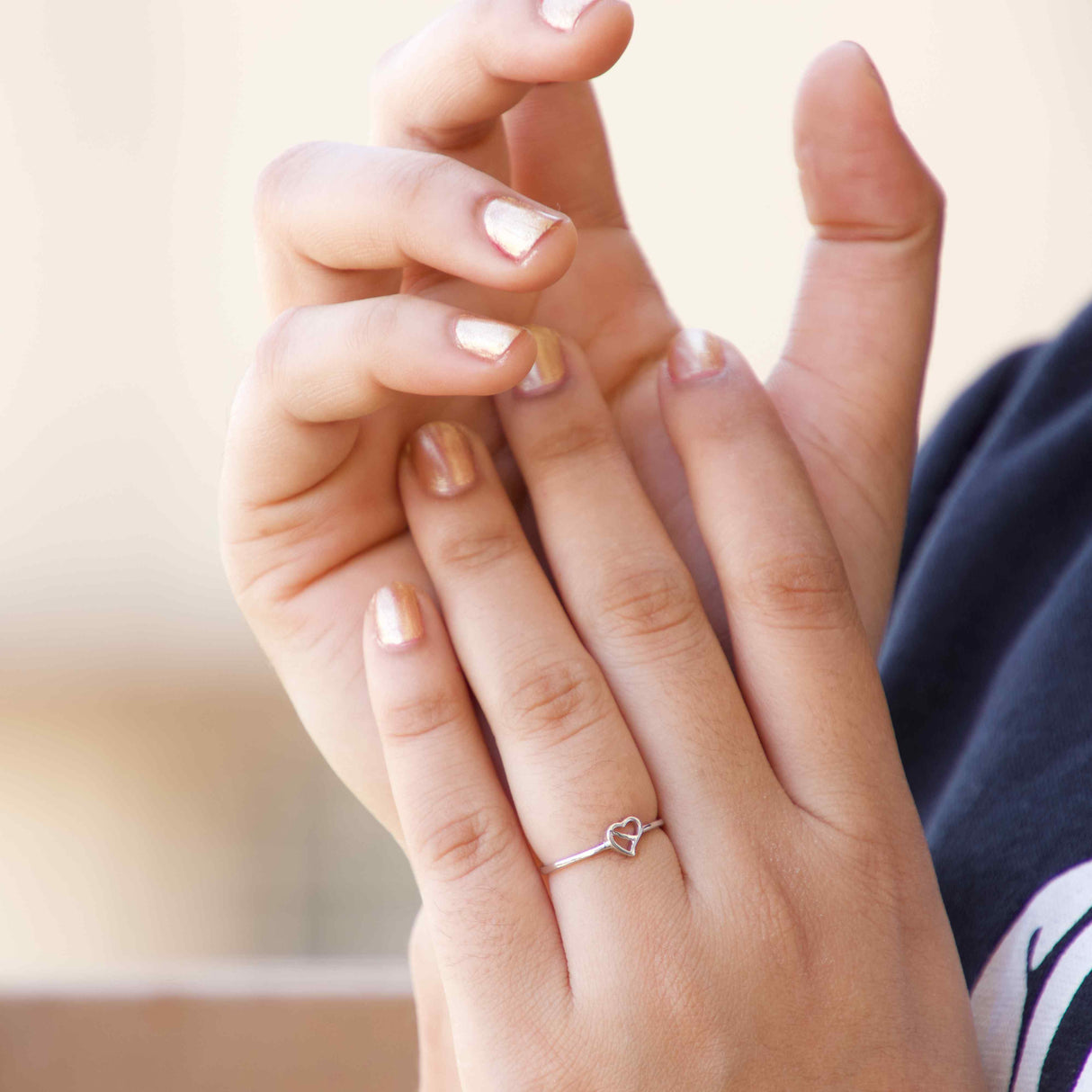Silver Love's Reflection Rhodium Plated Ring