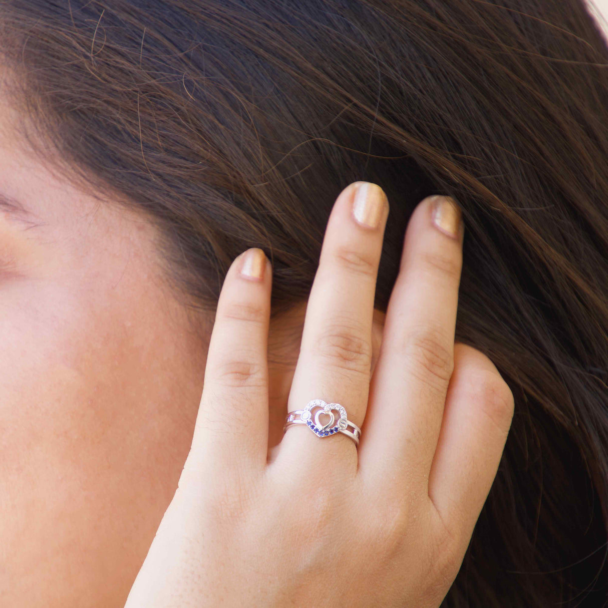 Blue Serenade Love Ring