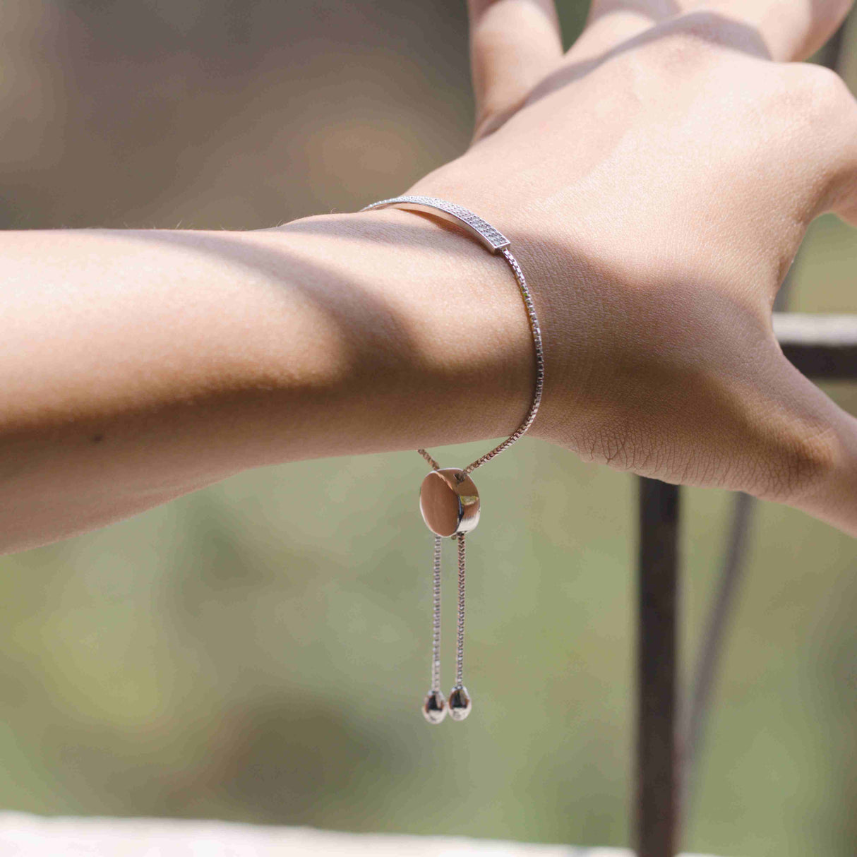 Classy Silver Zircon Excess Bracelet