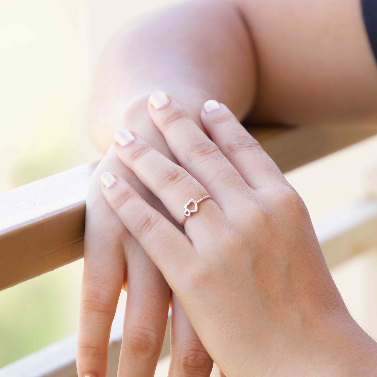 Together Forever Love Silver Ring