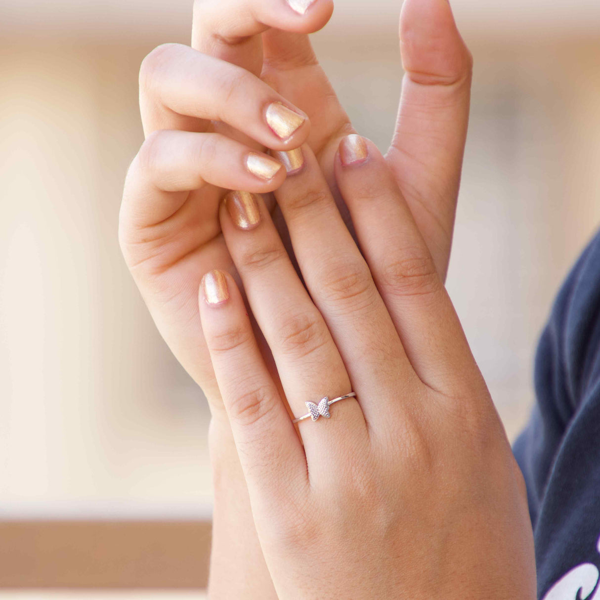 Silver Butterfly Dreams Ring