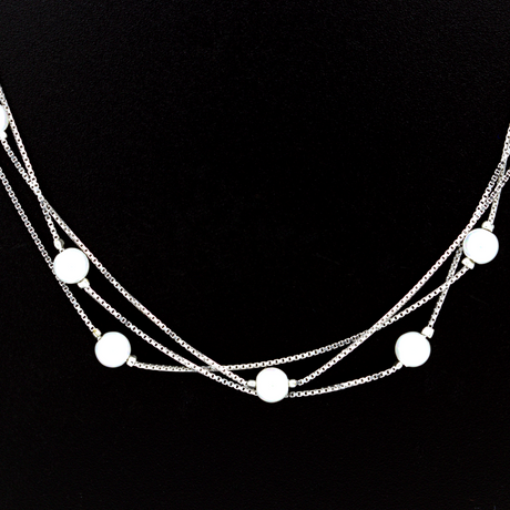 Freshwater Pearl Silver Necklace