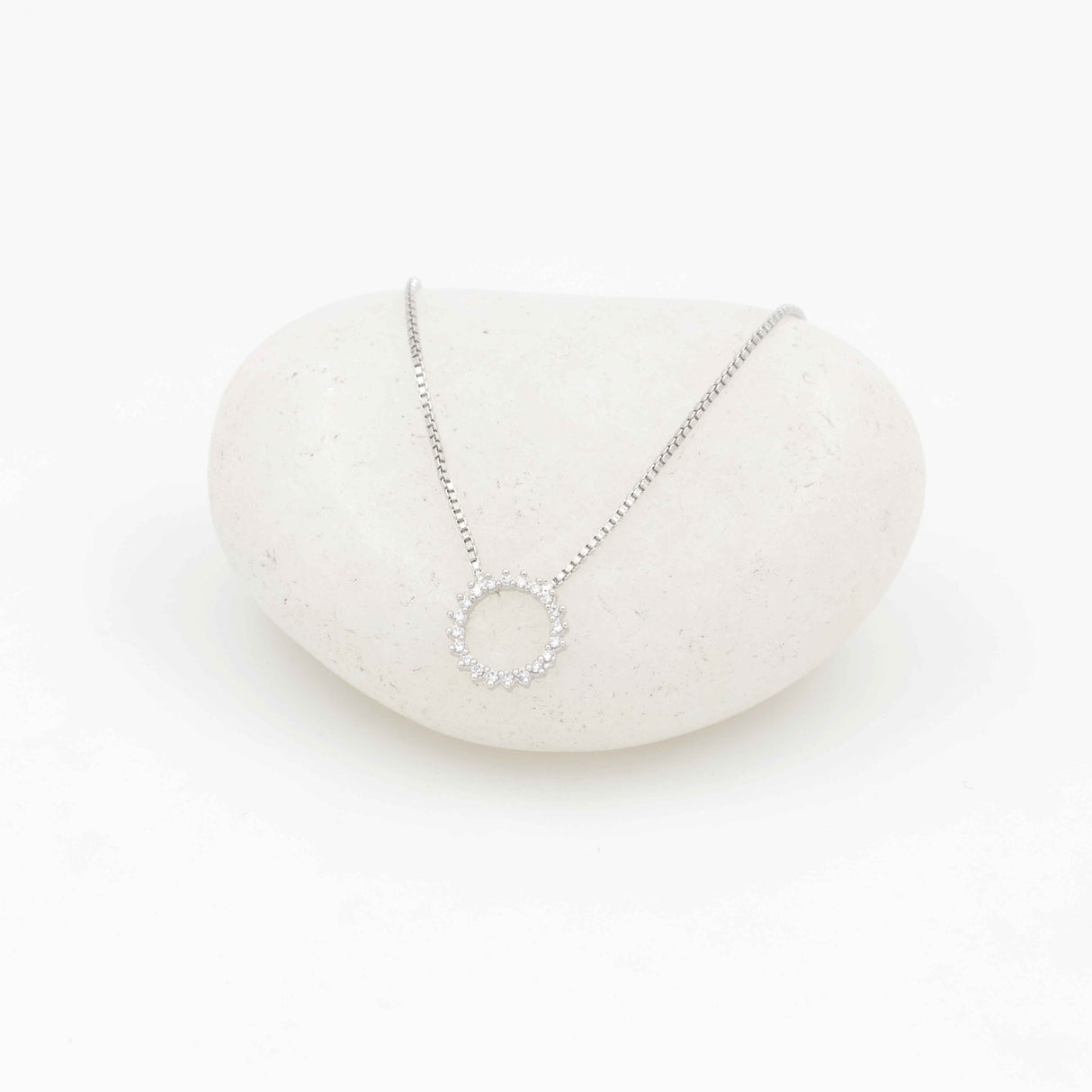 Silver Sunshine Glow Necklace
