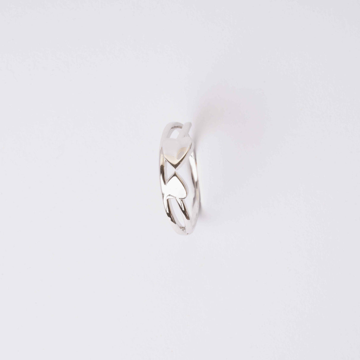 Joined Hearts Embrace Ring