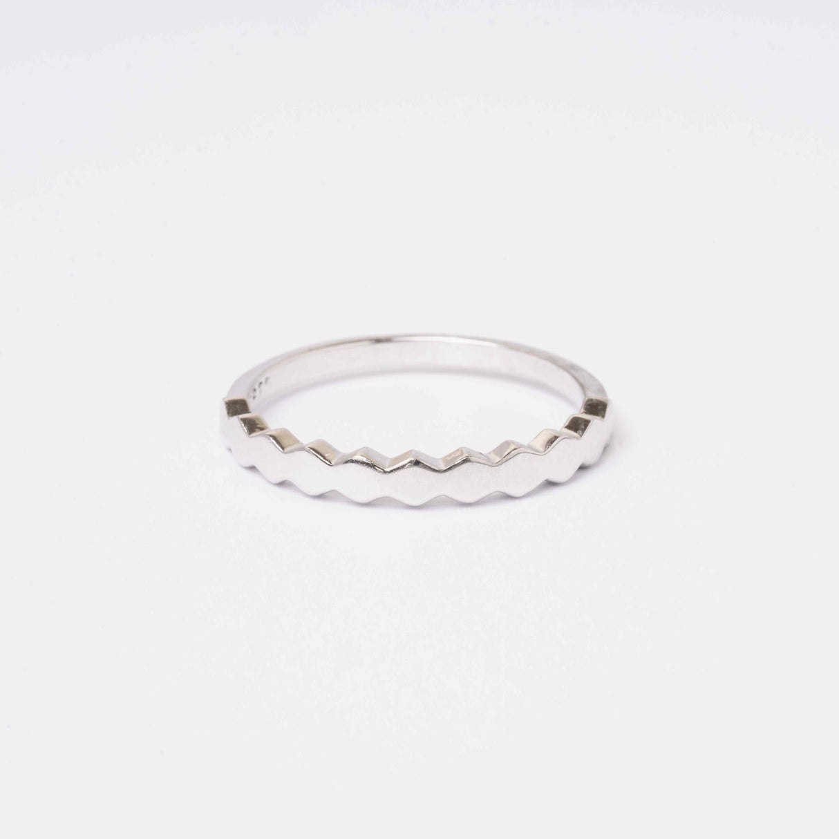 Silver Zigzag Splendor Ring