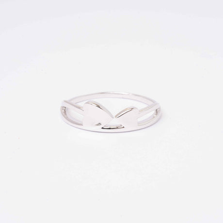 Joined Hearts Embrace Ring