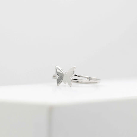 Fluttering Elegance Silver Ring