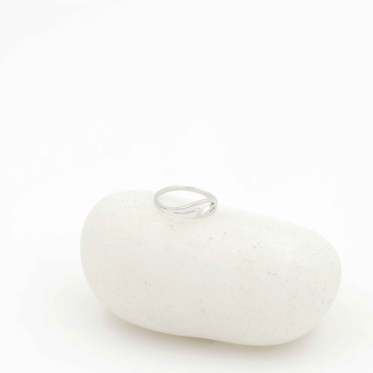 Silver Wave Crest Ring