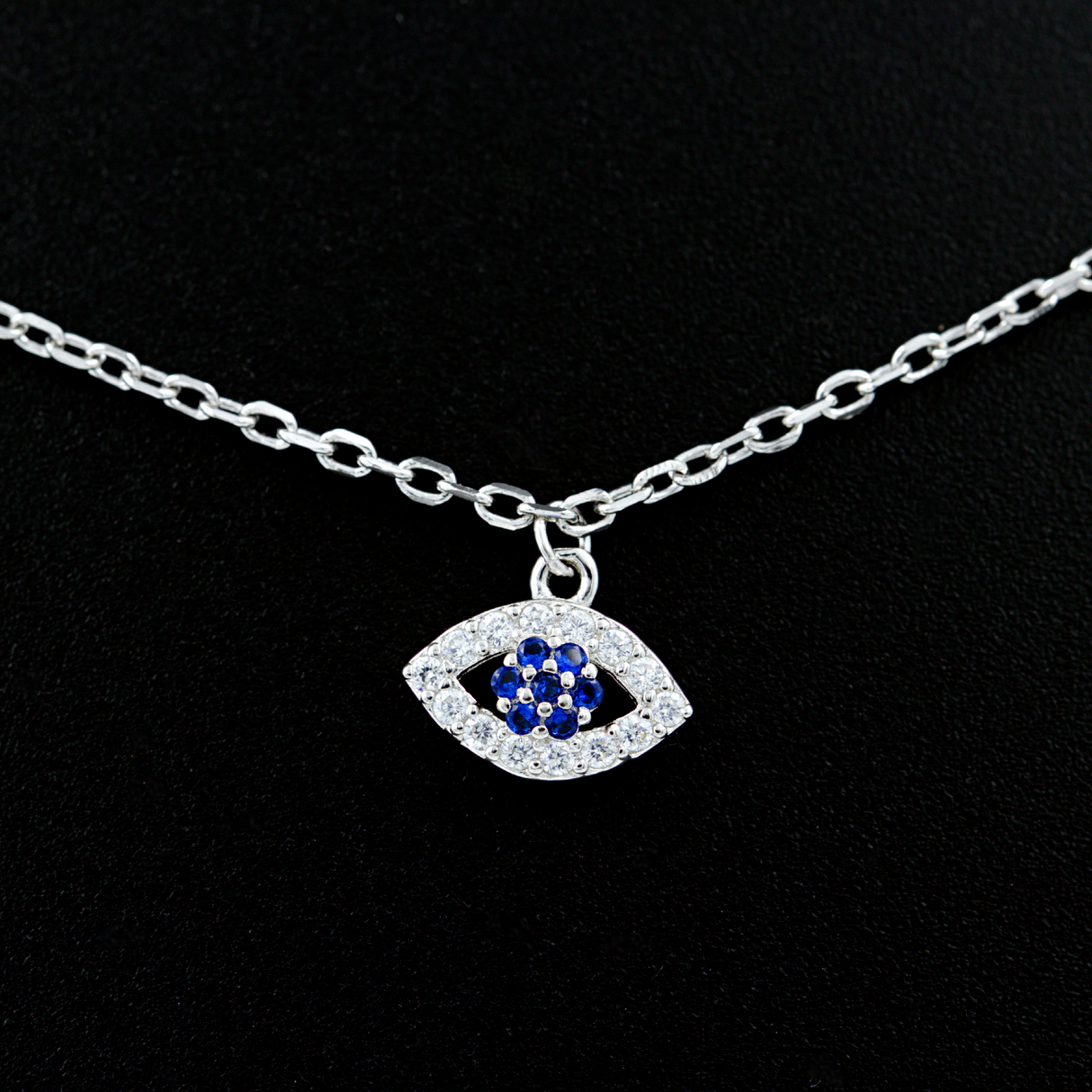 Evil Eye Silver Necklace