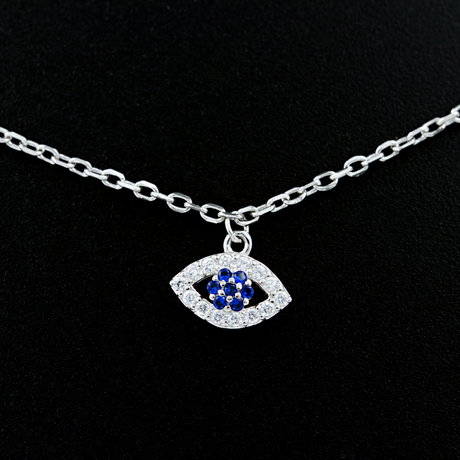 Evil Eye Silver Necklace