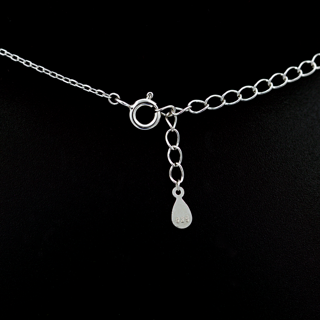 Infinity Heartbeat Silver Pendant With Link Chain