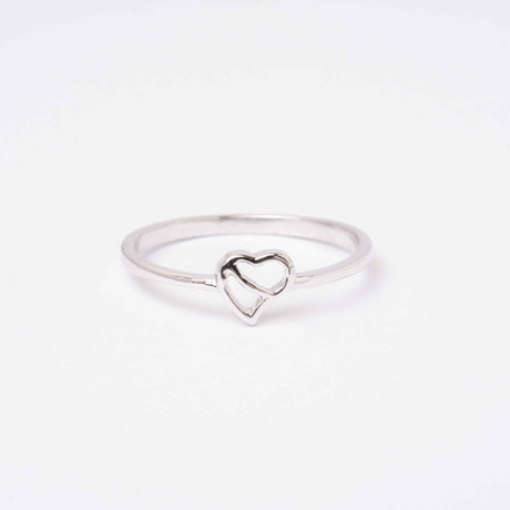 Silver Love's Reflection Rhodium Plated Ring