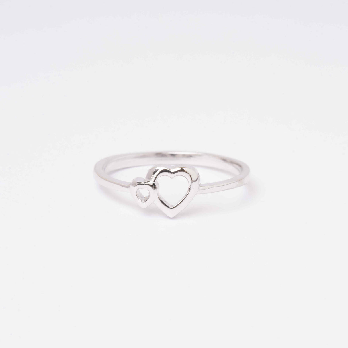 Together Forever Love Silver Ring