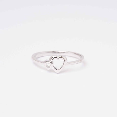 Together Forever Love Silver Ring