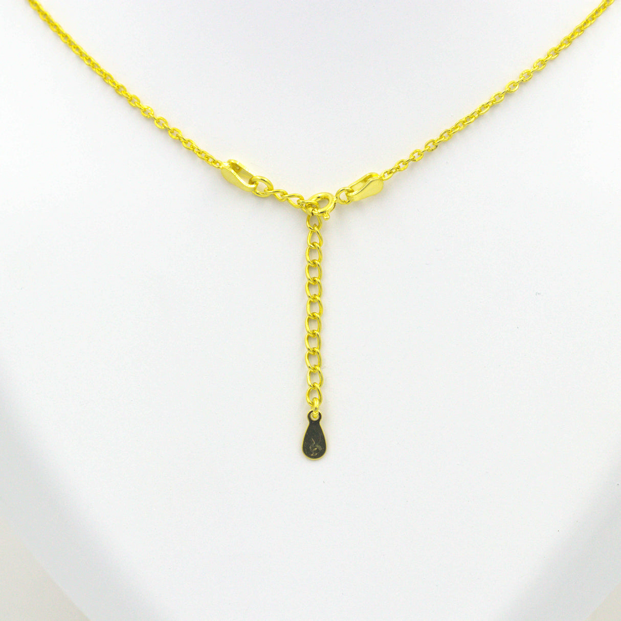 Golden Coin Pendant with Link Chain