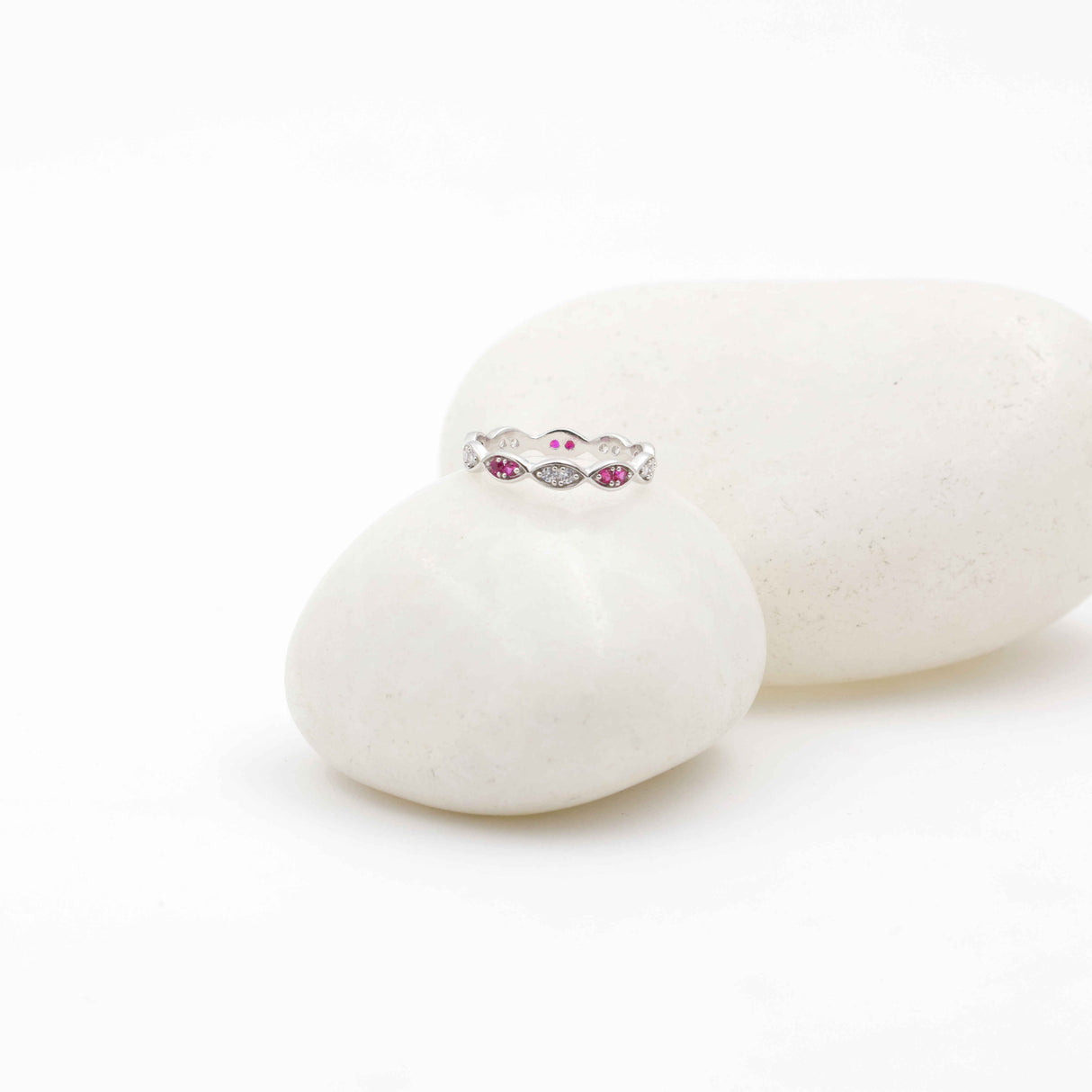 Silver Spiral Tide Ring