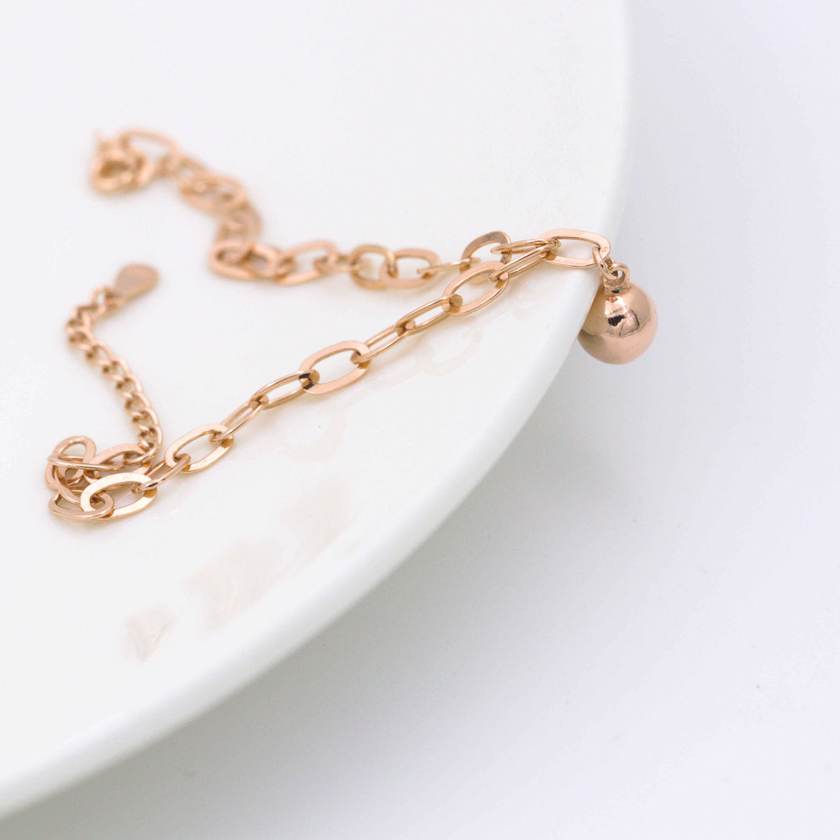 Glimmering Elegance Rose Gold Bracelet