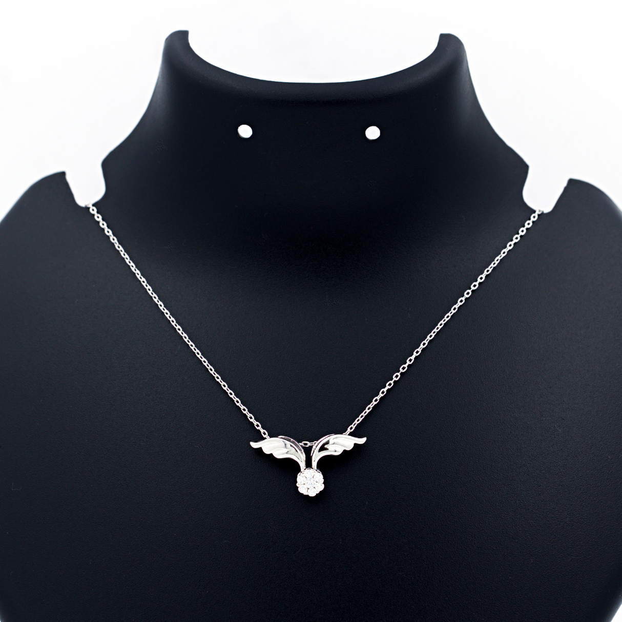 Silver Wings Of Dream Pendant With Link Chain