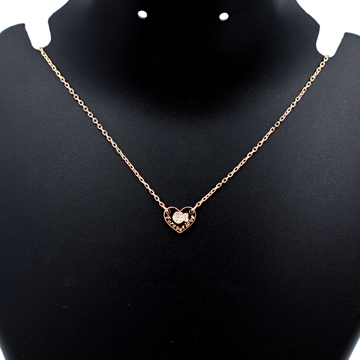 Dazzling Heartfelt Rose Gold Pendant