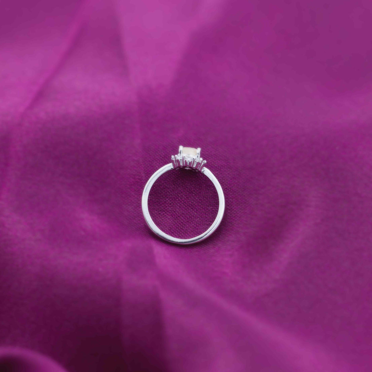 Celestial Teardrop Moonstone Ring