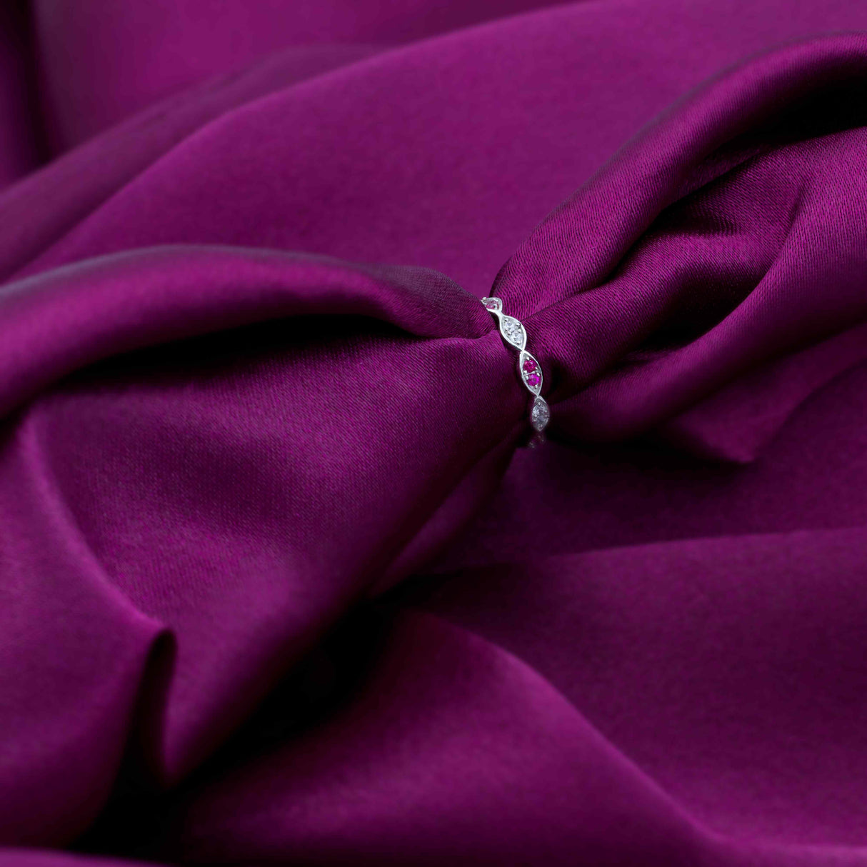 Silver Spiral Tide Ring