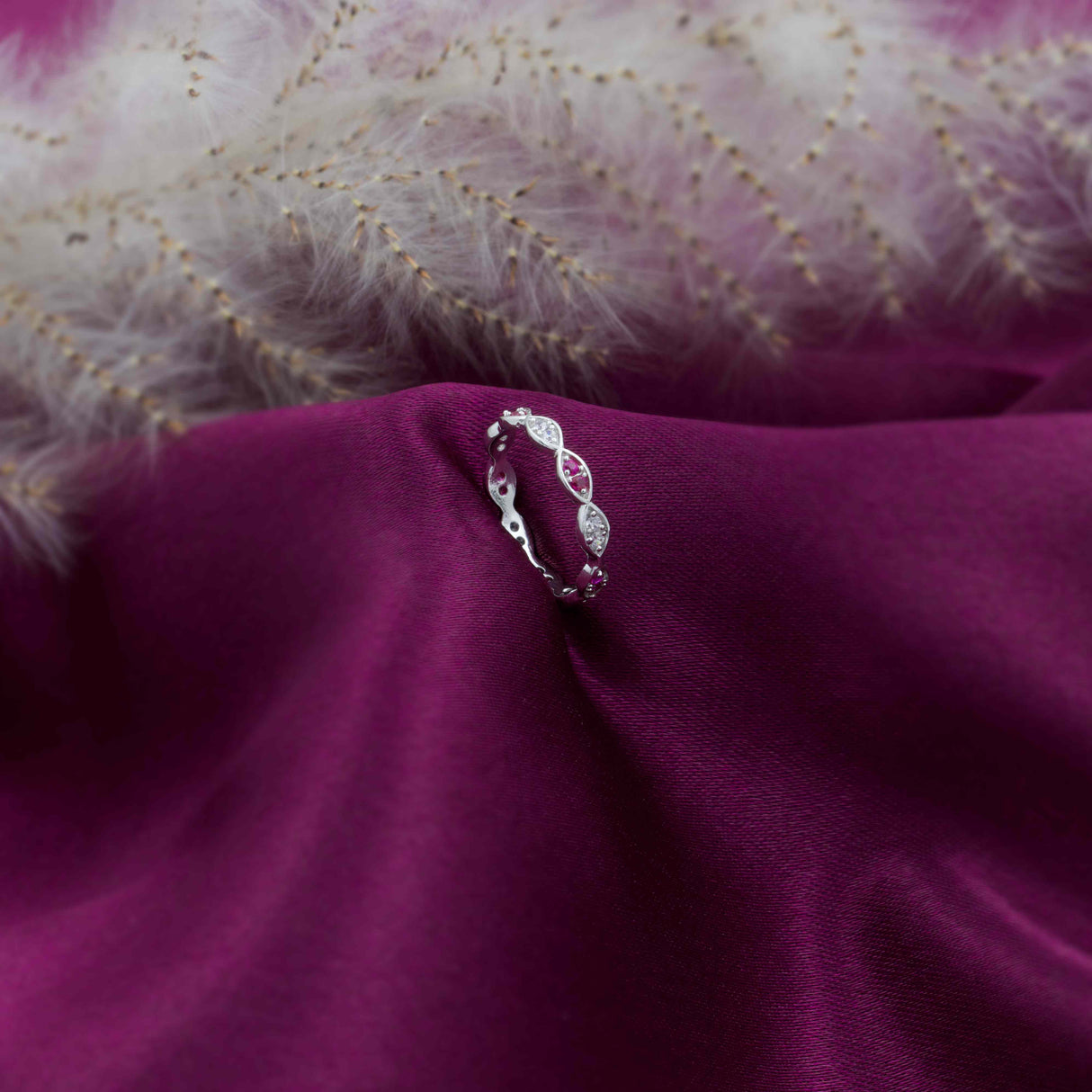 Silver Spiral Tide Ring