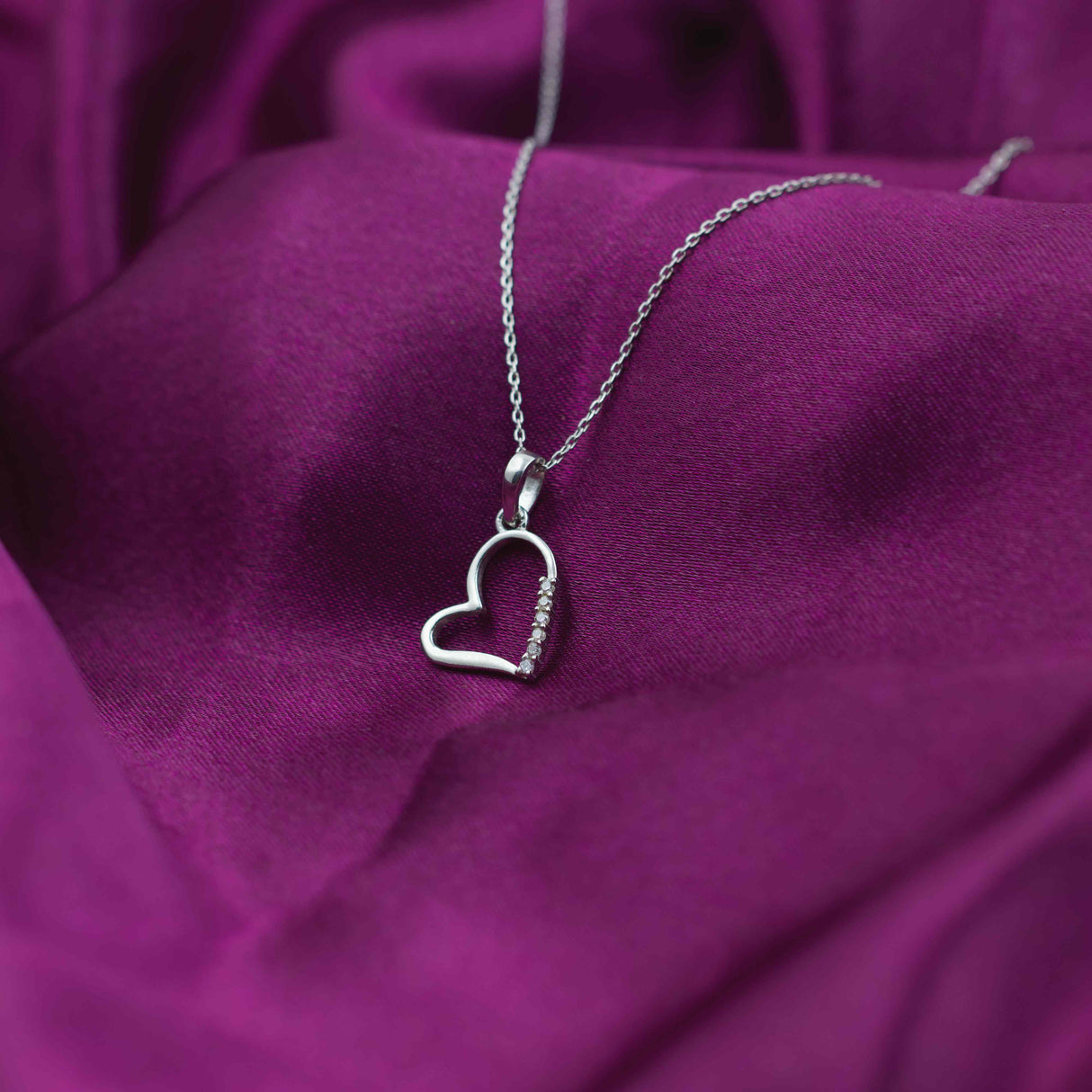 Love's Glow Silver Pendant