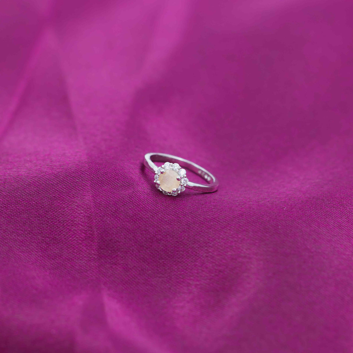 Celestial Teardrop Moonstone Ring