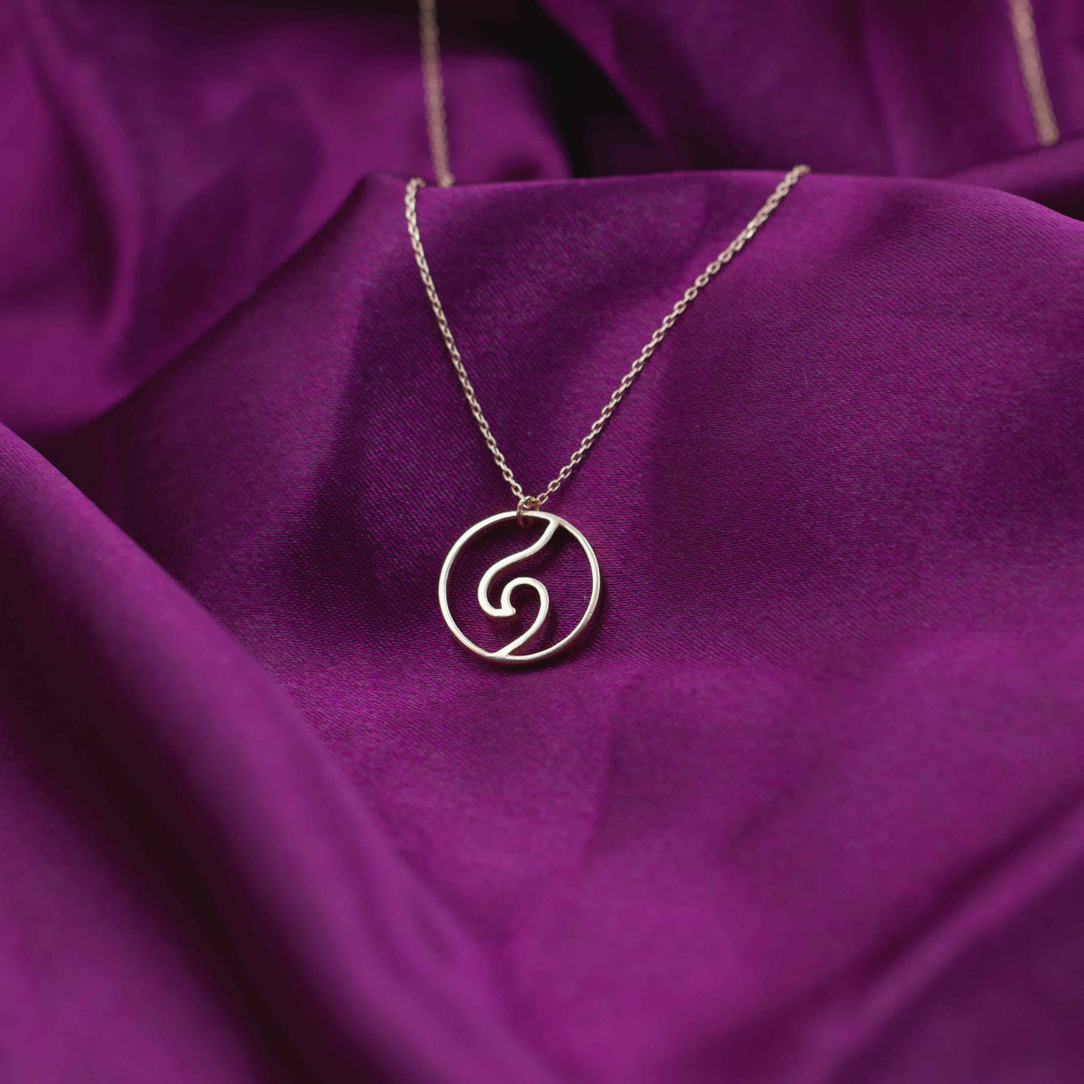 Waves of Unity Rose Gold Pendant