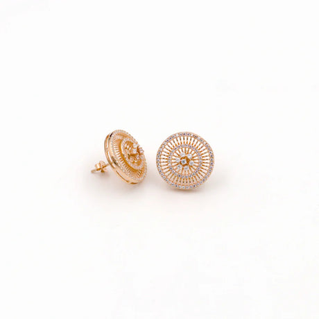 Buy Rose Gold Floral Earrings Online