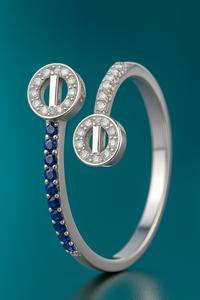 925 Sterling Silver LunaTwist Dual Glow Ring