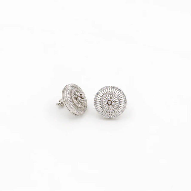 Premium Silver Shimmering Earrings Online