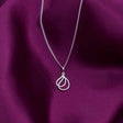 Silver Princess Charm Pendant with Chain