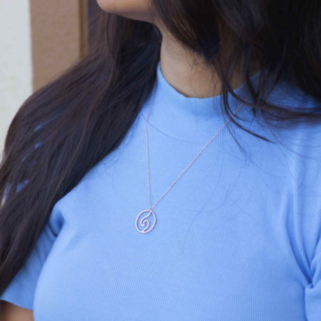 Waves of Unity Rose Gold Pendant