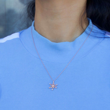 Rose Gold Twinkling Star Charm