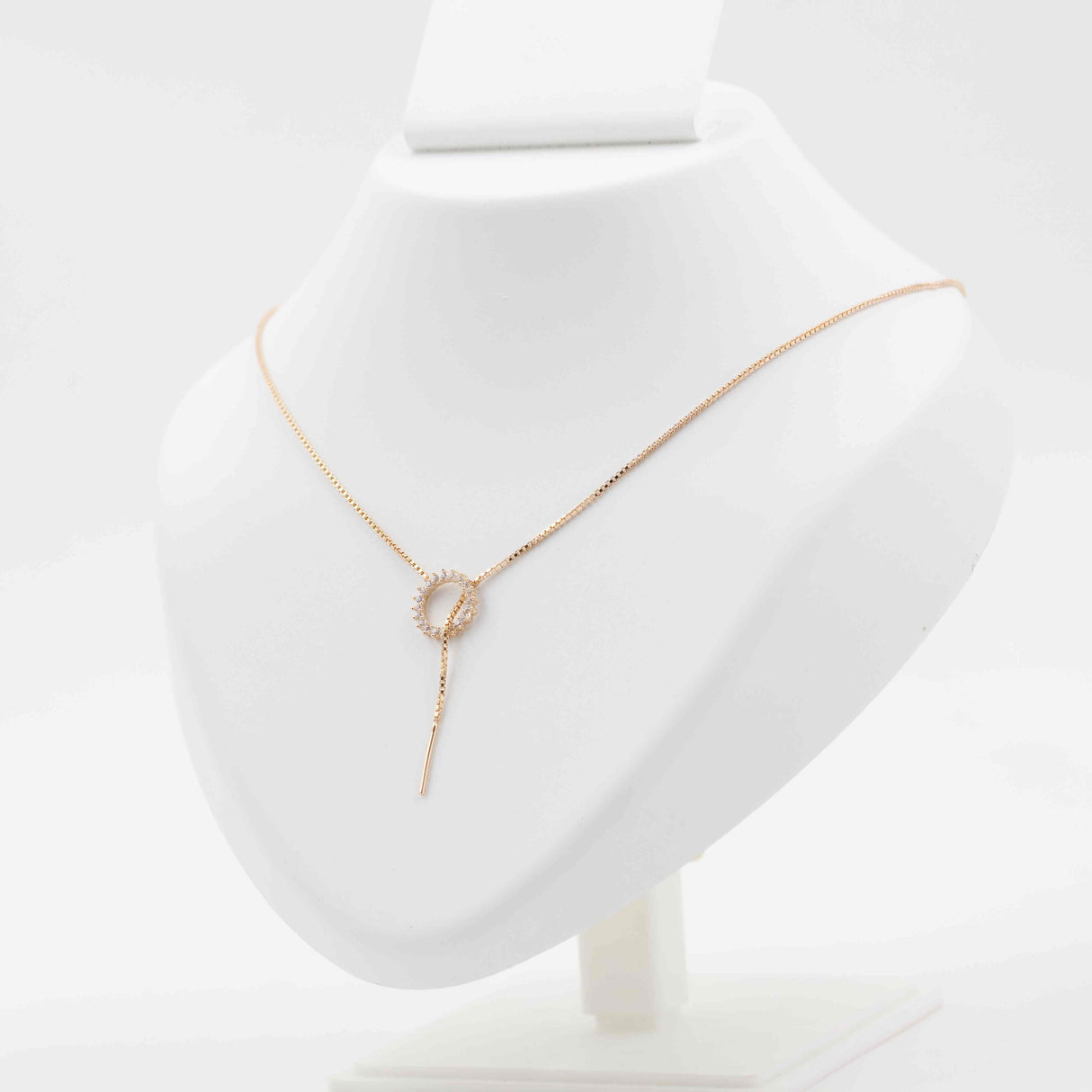 Rose Gold Elegance Over All Pendant