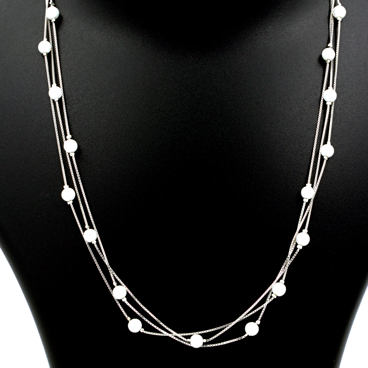Freshwater Pearl Silver Necklace