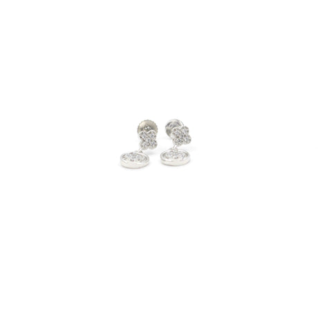 Eternal Halo Pave Earrings