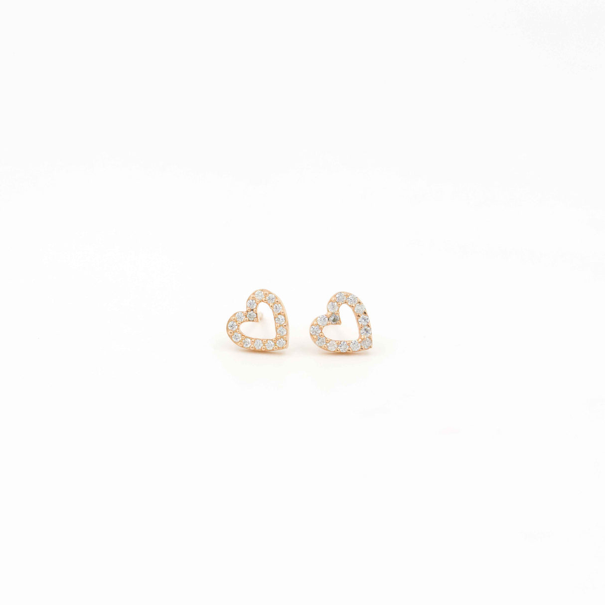 Rose Gold Love Frame Earrings