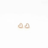 Rose Gold Love Frame Earrings