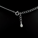 Infinity Heartbeat Silver Pendant With Link Chain