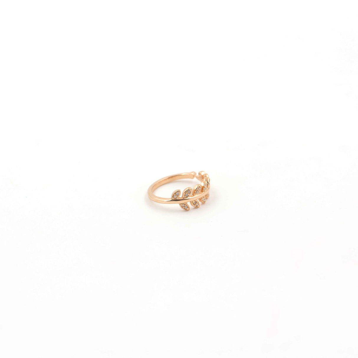 Rose Gold Leaf Flair Ring