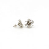 Petals Of Elegance Silver Earrings