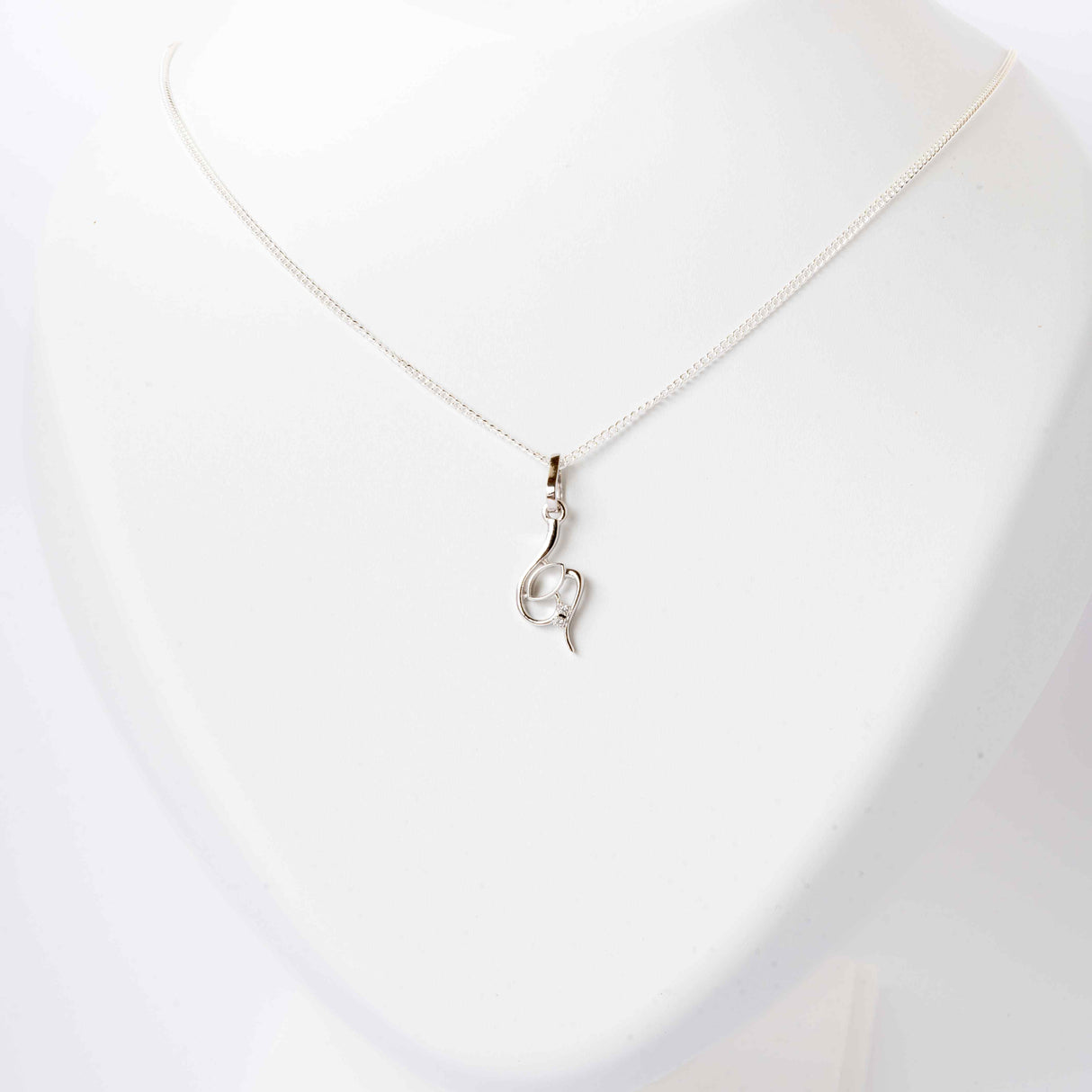 Silver Twisted Elegance Pendant