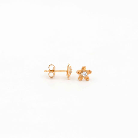 Rose Gold Jasmine Blossom Studs